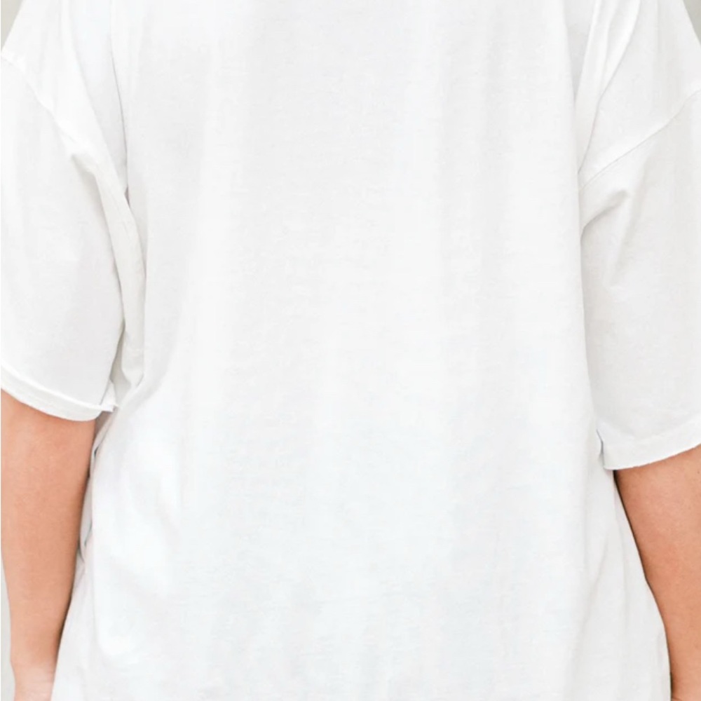 Chic Soul White Lobster vintage Oversized Tee NWOT out of stock online size 3XL - Picture 3 of 7